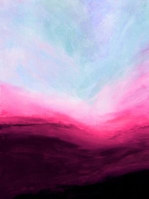 THE CALLING 6, OCEANO ONDAS ABSTRATO COLORIDO MODERNO MOVIMENTO PINTURA