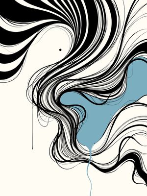 ABSTRATO VISCOSIDADE - AZUL