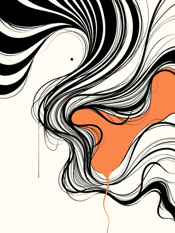 ABSTRATO VISCOSIDADE - LARANJA