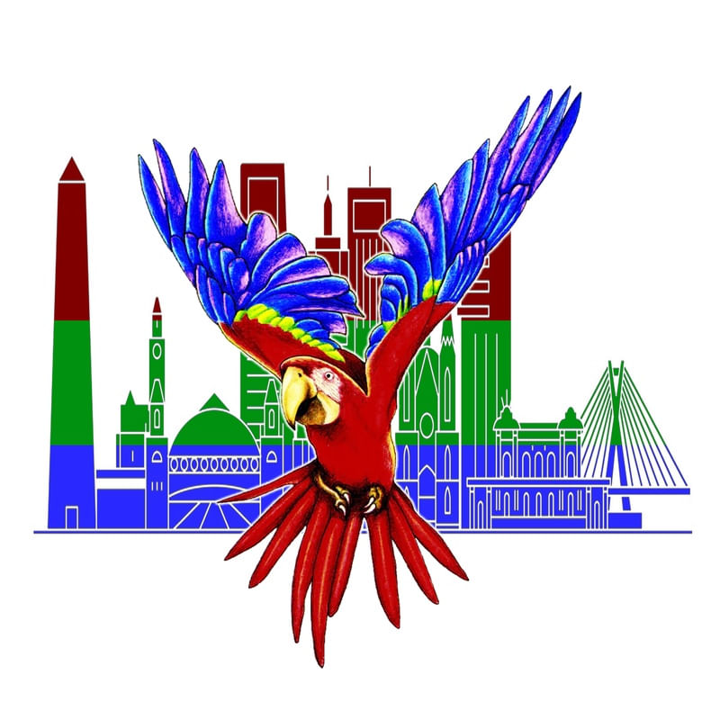 ARARA COLORINDO A CIDADE