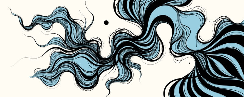ABSTRATO ORGANIC 1 INVERSO - AZUL