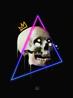 CAVEIRA TRISTE NEON