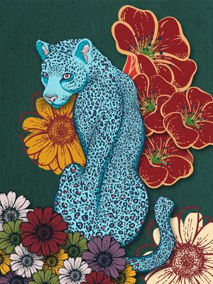 ONÇA FLORAL 01 BY FESENDRA