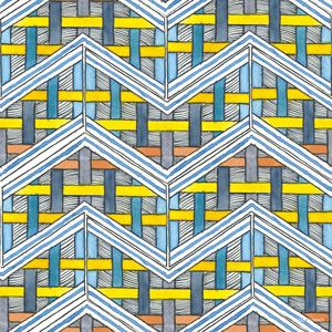 AZULEJO QUADRADO EM AQUARELA 46 - SERIE