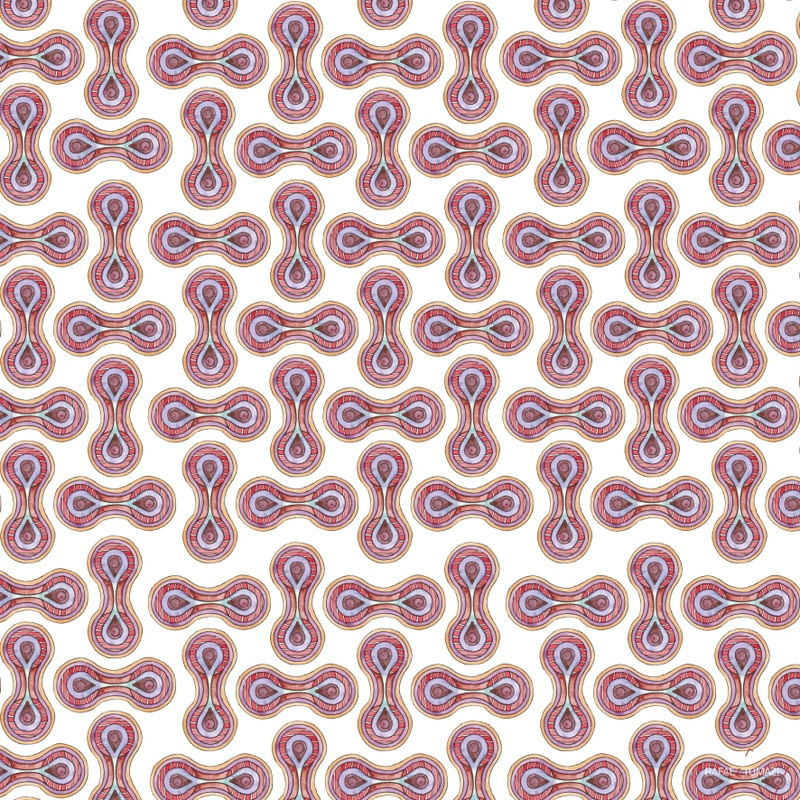 AZULEJO QUADRADO EM AQUARELA 54 - SERIE