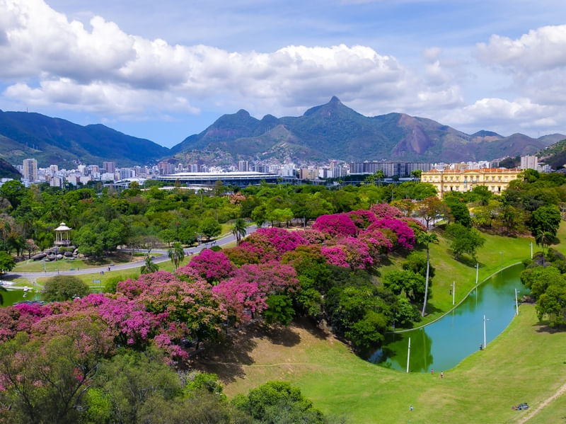 VISTA AÉREA DA QUINTA DA BOA VISTA - RJ