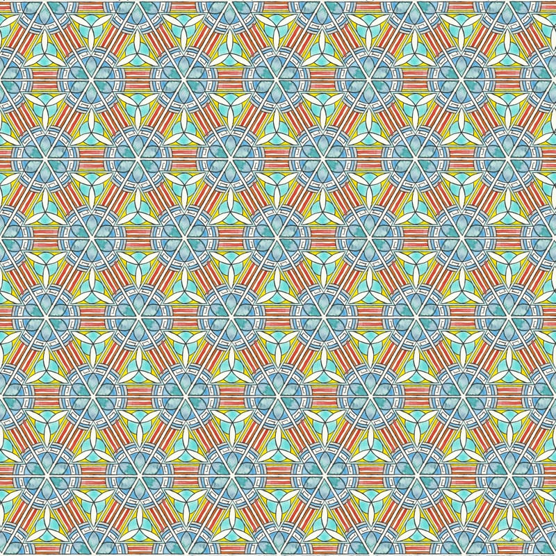 AZULEJO QUADRADO EM AQUARELA 32 - SERIE