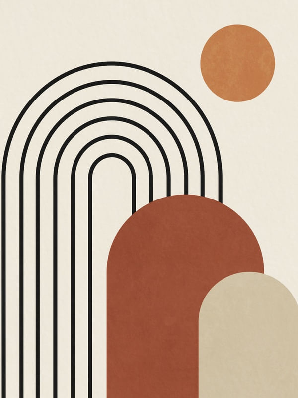 MINIMAL ARCHES AND LINES - HOT TONES