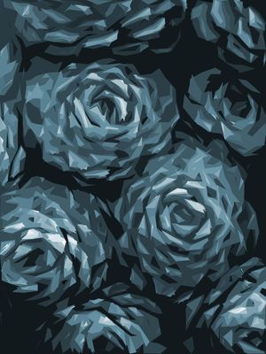 SUCCULENT PLANT BLUE
