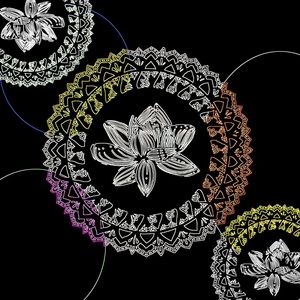 BLACK MANDALAS