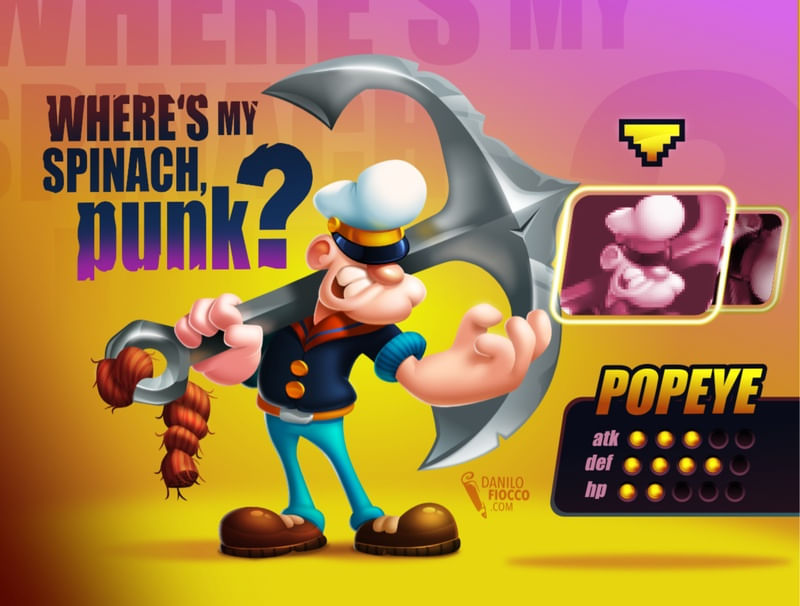 WHERE'S MY SPINACH, PUNK?