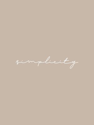 THE SIMPLICITY