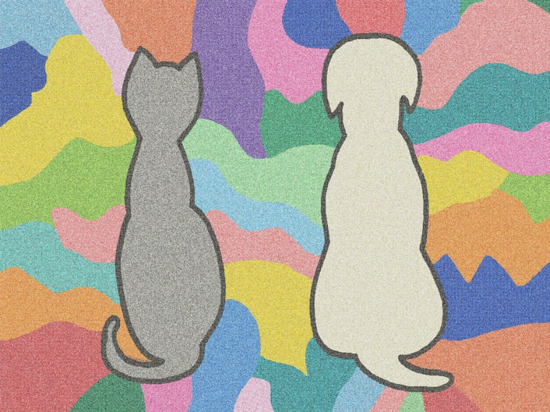 CAT DOG MOSAIC 1 ES