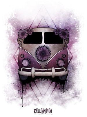 KOMBI HIPPIE ART