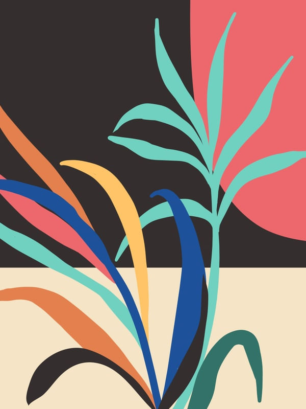MODERN ABSTRACT ART PLANT 7