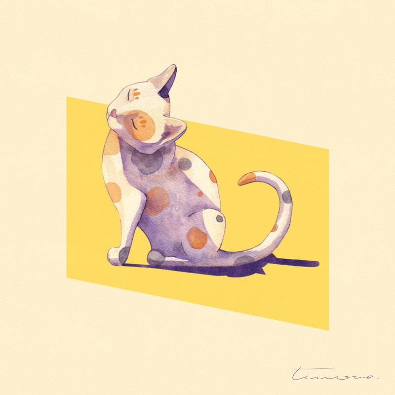 CAT SUNBATHING