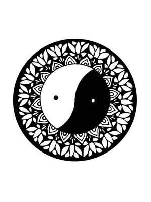 YIN YANG PRETO