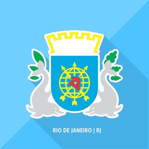 BRASÃO MINIMALISTA DO RIO DE JANEIRO RJ POR LIMA DO NASCIMENTO