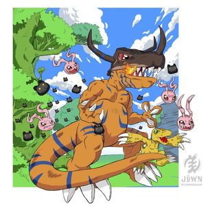 AGUMON - LINHA EVOLUTIVA