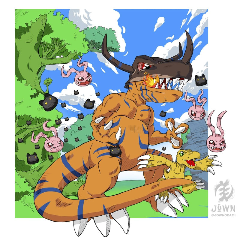 AGUMON - LINHA EVOLUTIVA