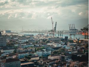 PORTO DE SANTOS NO AMANHECER