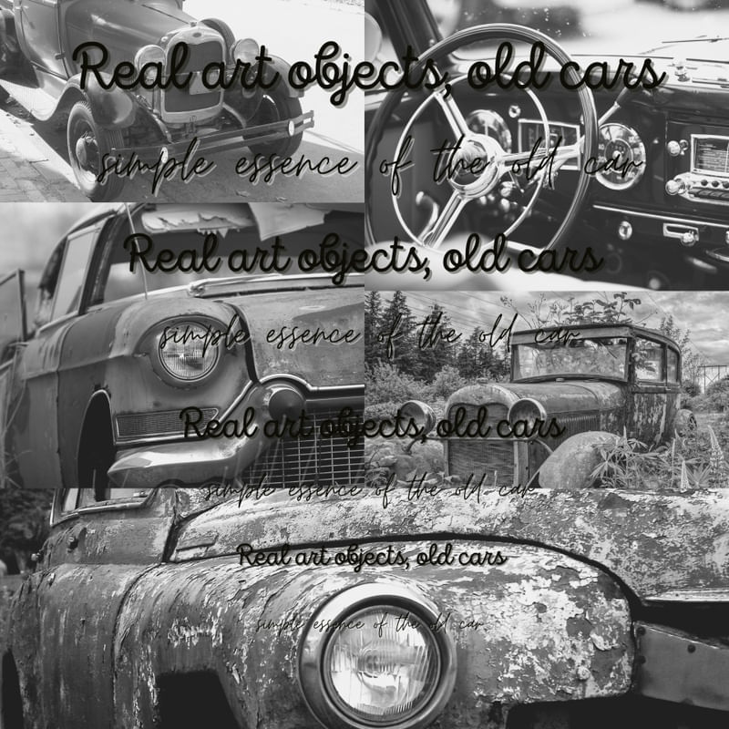 REAL ART OBJECTS, VINTAGE CARS
