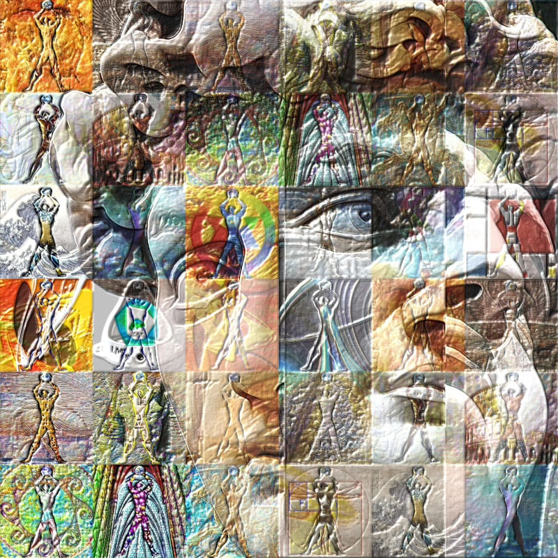 DAVI DE MICHELANGELO - TRIÂNGULO - MOSAICO