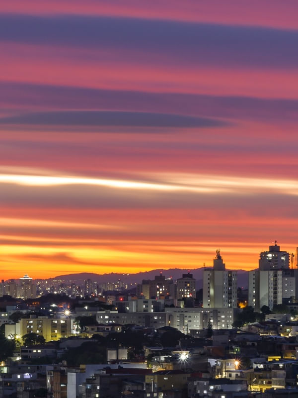 AS CORES DO PÔR DO SOL