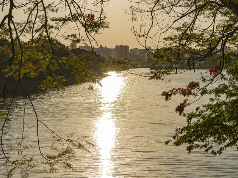 PÔR DO SOL NA REPRESA DE SÃO JOSÉ DO RIO PRETO