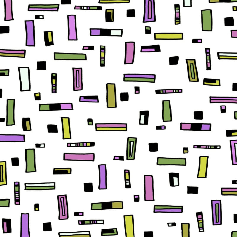 CITY GRID 7, LAVANDA VERDE MODERNO GEOMETRICO COLORIDO PADRONIZAR