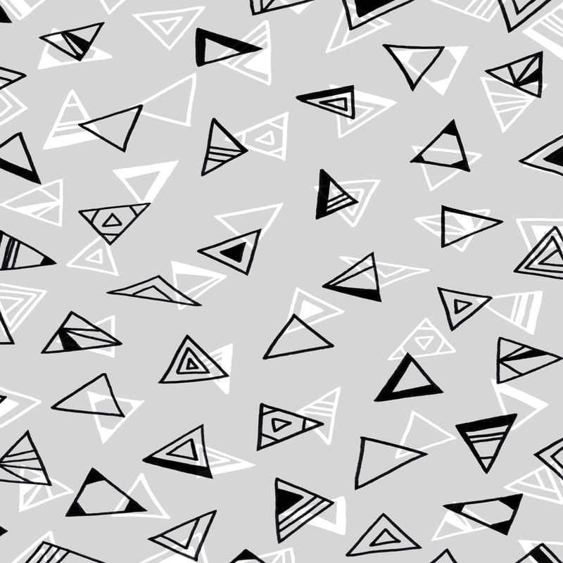 DON'T BE A SQUARE 1, CINZA PRETO E BRANCO TRIANGULOS GEOMETRICO MODERNO NEUTRO PADRONIZAR