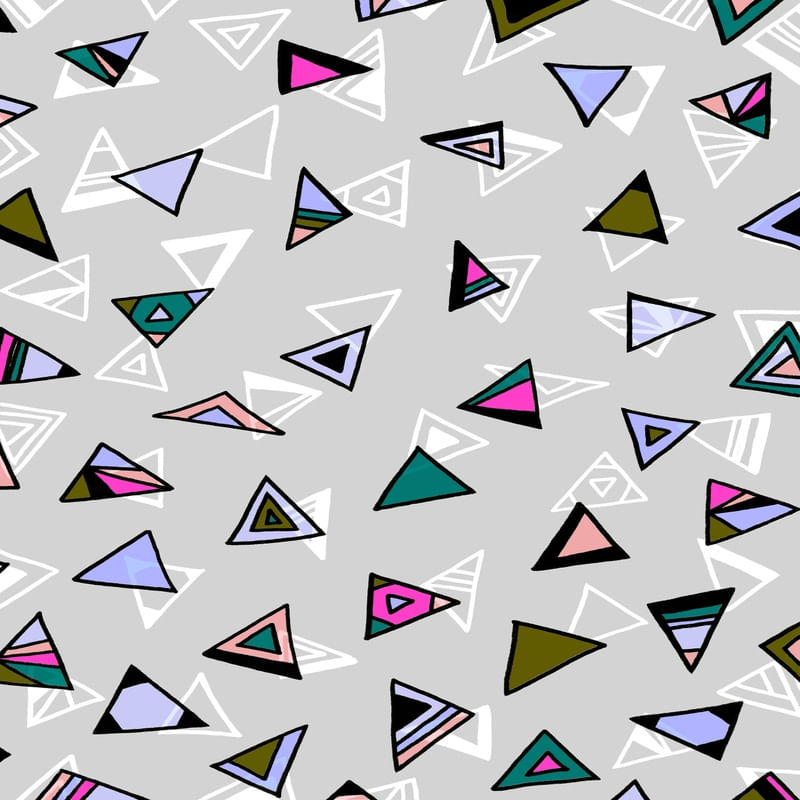 DON'T BE A SQUARE 3, CINZA TROPICAL TRIANGULOS GEOMETRICO MODERNO COLORIDO PADRONIZAR