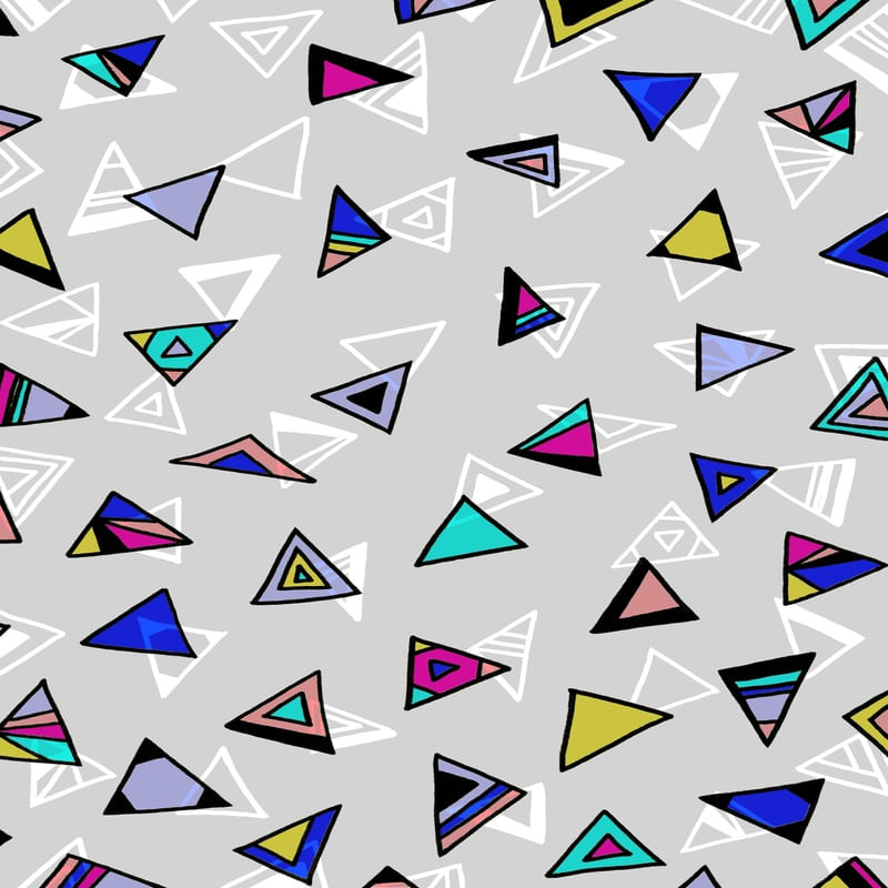 DON'T BE A SQUARE 6, CINZA TROPICAL TRIANGULOS GEOMETRICO MODERNO COLORIDO PADRONIZAR