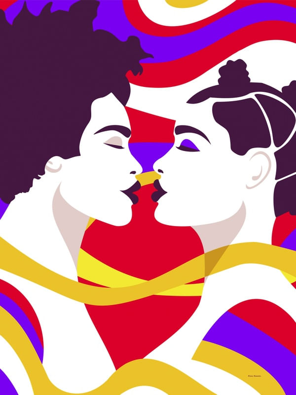 COLEÇÃO CASAIS EM CORES ROXO