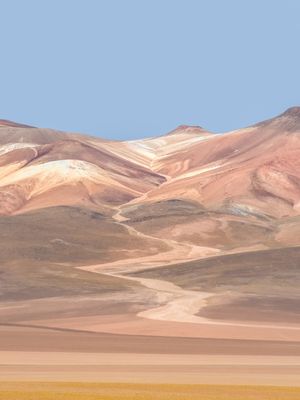TONS PASTEIS E TEXTURAS DO DESERTO DO ATACAMA, TRÍPTICO B