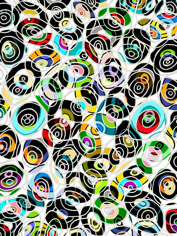 TAKE THE WHEEL 2, COLORIDO ARCO-IRIS MODERNO CIRCULOS PADRONIZAR SKETCH