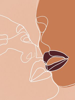 LOVERS MINIMAL ART1 PASTEL