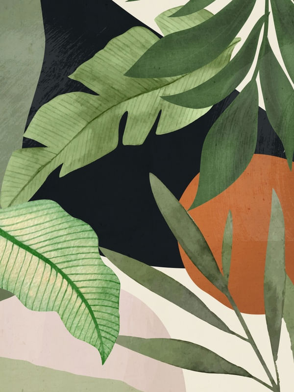ABSTRACT ART TROPICAL LEAVES 38