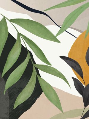 ABSTRACT ART TROPICAL LEAVES 39