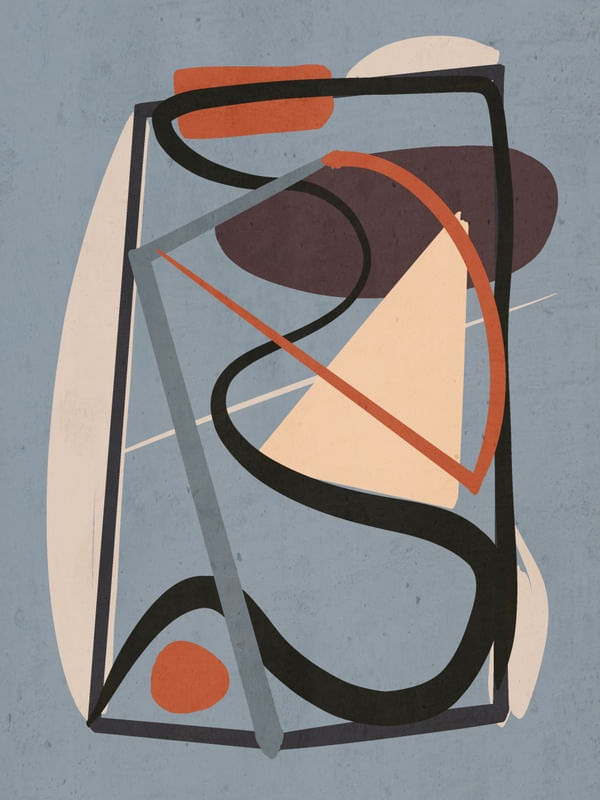 ABSTRACT SHAPES MODERN ART 18