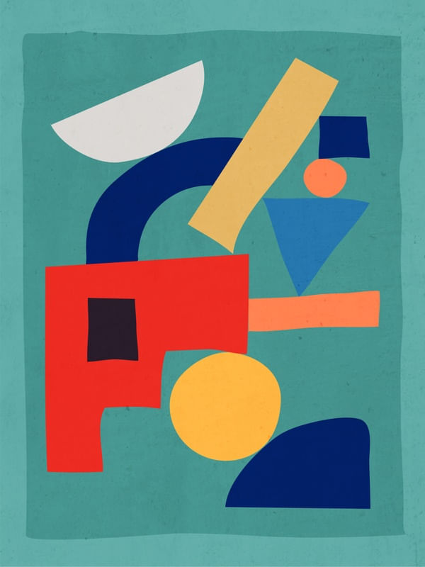 ABSTRACT SHAPES MODERN ART 6