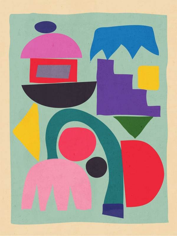 ABSTRACT SHAPES MODERN ART 10