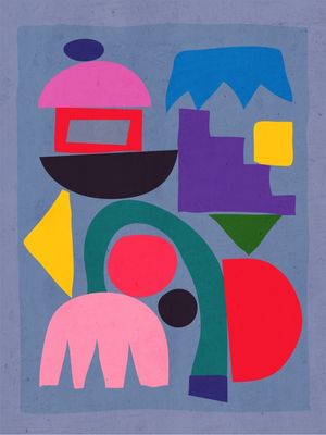ABSTRACT SHAPES MODERN ART 9