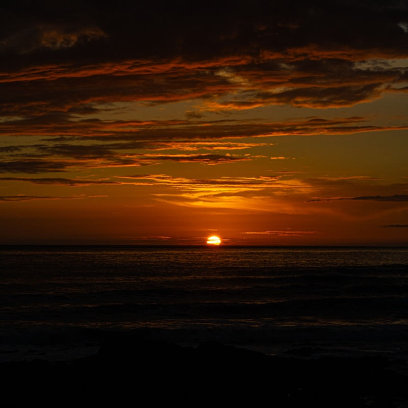 SUNSET AT FOZ DO DOURO, PORTUGAL