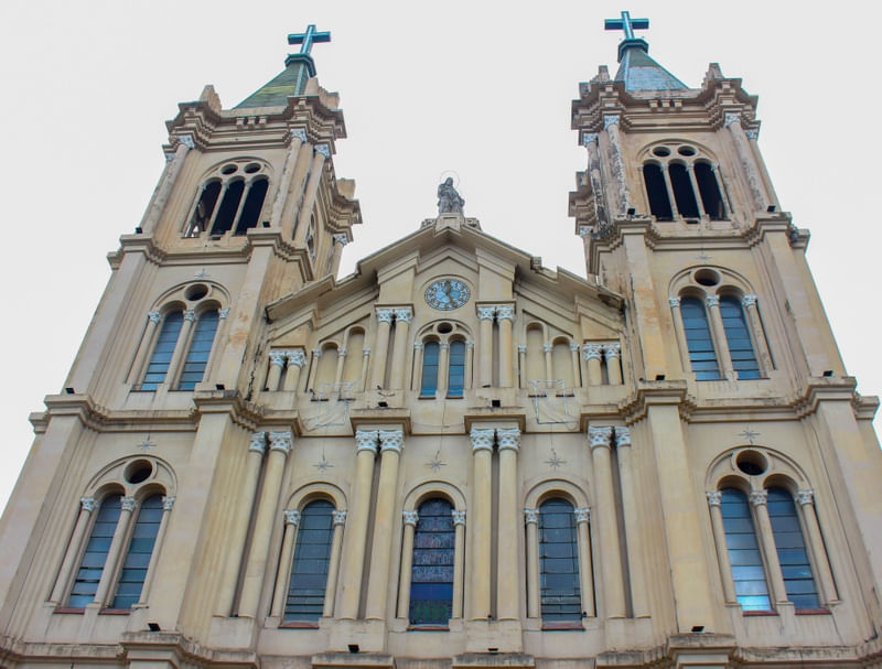 BELO RETRATO DE UMA IGREJA EM BUENOS AIRES