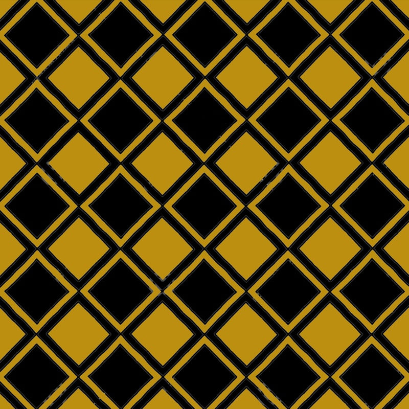 LOSANGO PRETO E DOURADO