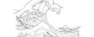 THE GREAT LINE OFF KANAGAWA | PANORÂMICO HORIZONTAL