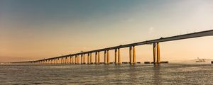 PONTE RIO-NITEROI NO POR DO SOL