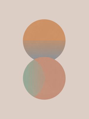 CIRCLE SUN & MOON COLOUR