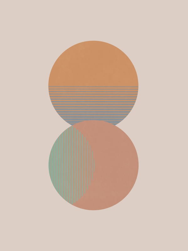 CIRCLE SUN & MOON COLOUR